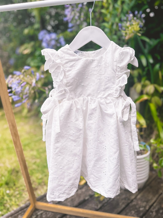 Lulu Eyelet Pinafore Dress